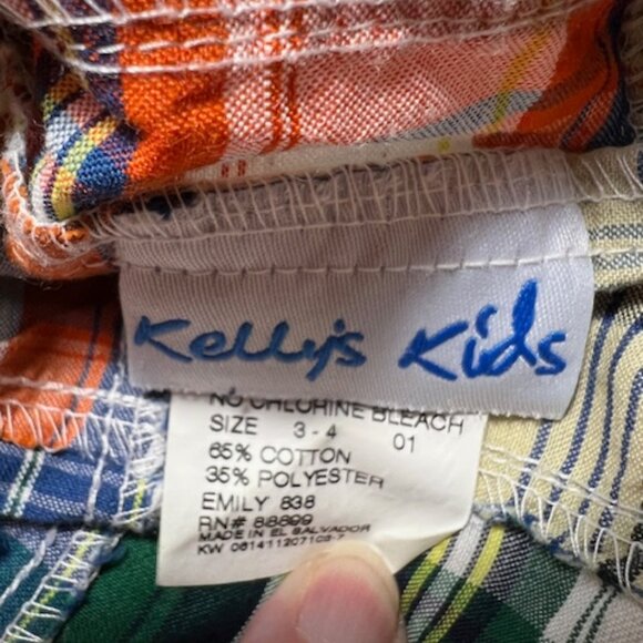 Kelly’s Kid Plaid Dress (Monogram E), Sz 3/4 - Picture 3 of 4
